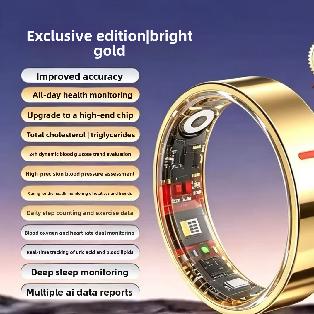 Smart Health Monitoring Ring with Bluetooth Connectivity