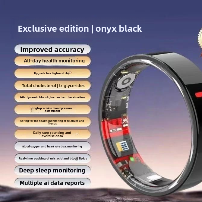 Smart Health Monitoring Ring with Bluetooth Connectivity